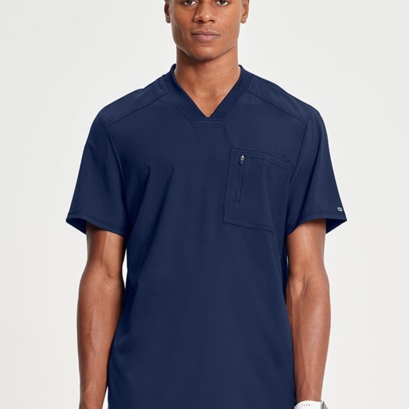 Cherokee Infinity Navy Scrub Top & Jogger Bottom Set - Picture 6 of 11